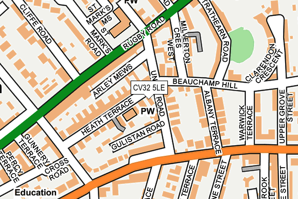 CV32 5LE map - OS OpenMap – Local (Ordnance Survey)