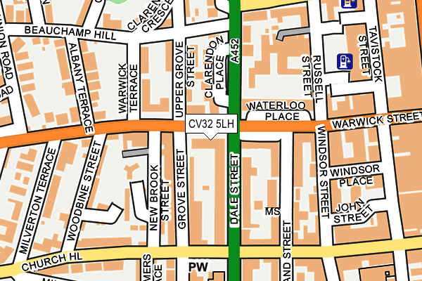 CV32 5LH map - OS OpenMap – Local (Ordnance Survey)