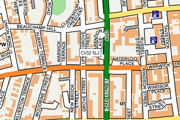 CV32 5LJ map - OS OpenMap – Local (Ordnance Survey)