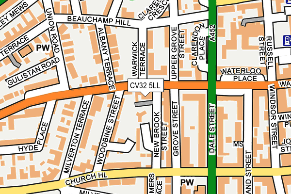 CV32 5LL map - OS OpenMap – Local (Ordnance Survey)