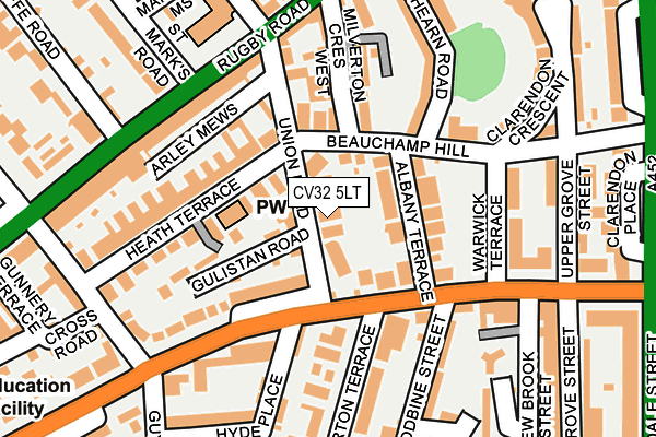 CV32 5LT map - OS OpenMap – Local (Ordnance Survey)