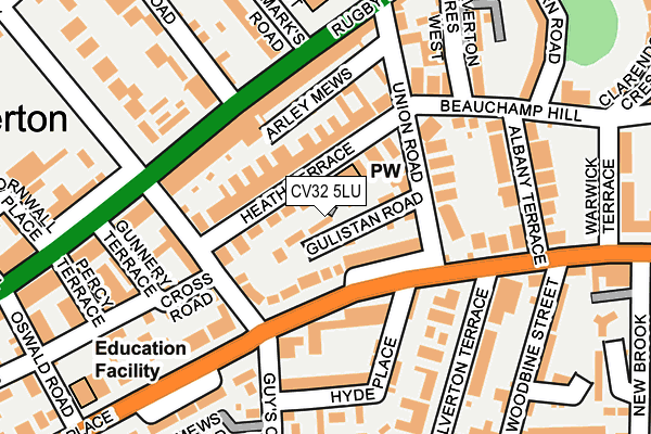 CV32 5LU map - OS OpenMap – Local (Ordnance Survey)