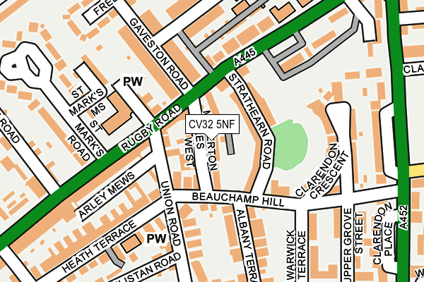 CV32 5NF map - OS OpenMap – Local (Ordnance Survey)