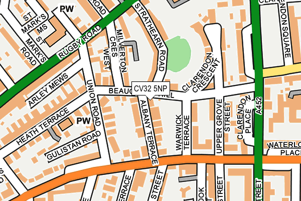 CV32 5NP map - OS OpenMap – Local (Ordnance Survey)