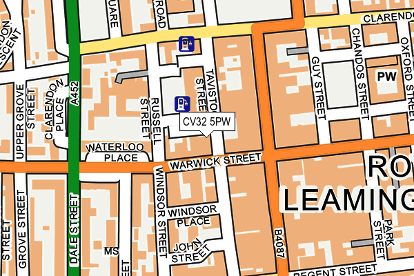 CV32 5PW map - OS OpenMap – Local (Ordnance Survey)