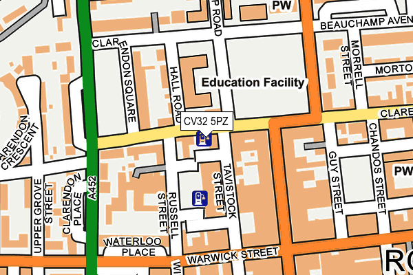 CV32 5PZ map - OS OpenMap – Local (Ordnance Survey)