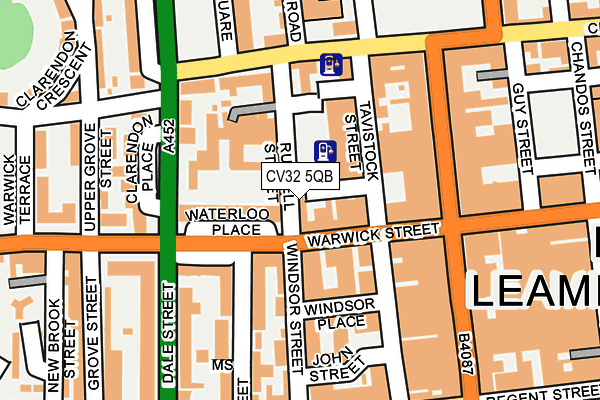 CV32 5QB map - OS OpenMap – Local (Ordnance Survey)