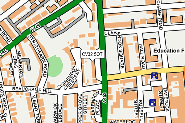 CV32 5QT map - OS OpenMap – Local (Ordnance Survey)