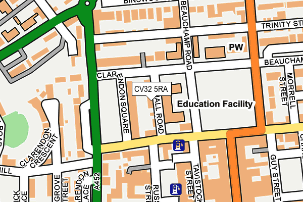 CV32 5RA map - OS OpenMap – Local (Ordnance Survey)