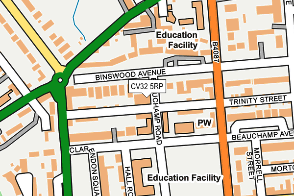 CV32 5RP map - OS OpenMap – Local (Ordnance Survey)