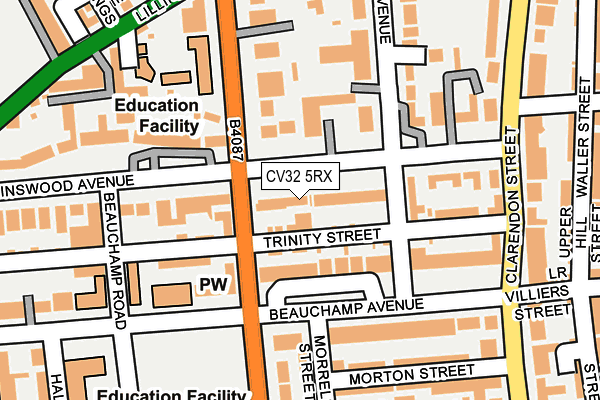 CV32 5RX map - OS OpenMap – Local (Ordnance Survey)