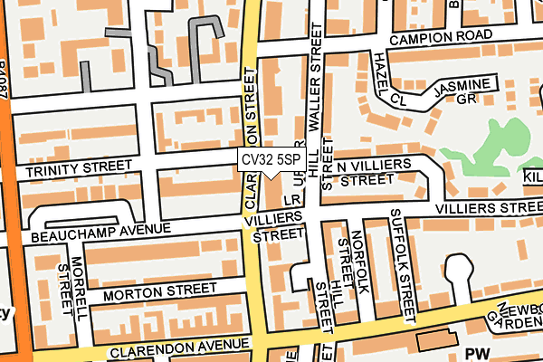 CV32 5SP map - OS OpenMap – Local (Ordnance Survey)