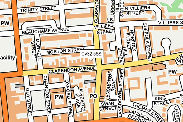 CV32 5SS map - OS OpenMap – Local (Ordnance Survey)