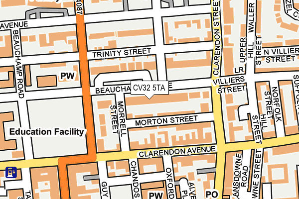 CV32 5TA map - OS OpenMap – Local (Ordnance Survey)