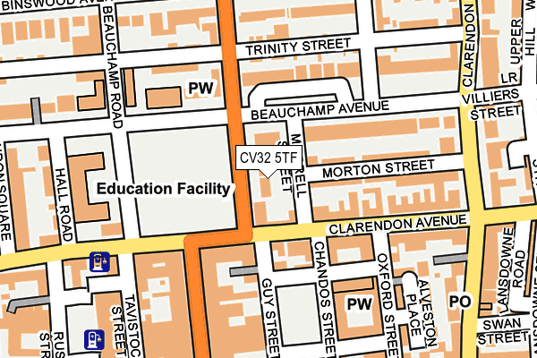 CV32 5TF map - OS OpenMap – Local (Ordnance Survey)