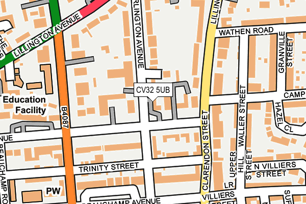CV32 5UB map - OS OpenMap – Local (Ordnance Survey)