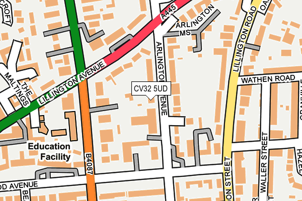 CV32 5UD map - OS OpenMap – Local (Ordnance Survey)