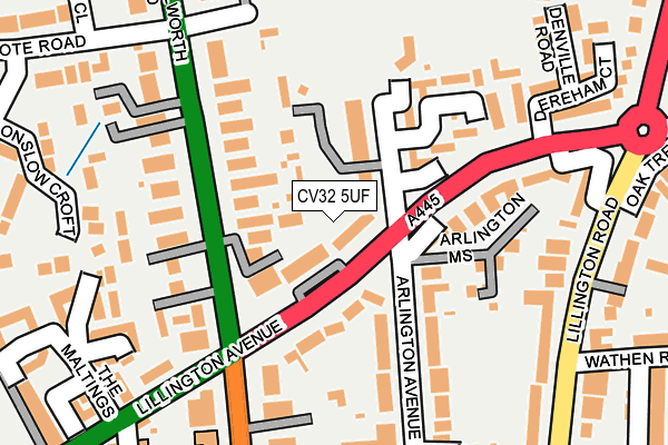 CV32 5UF map - OS OpenMap – Local (Ordnance Survey)