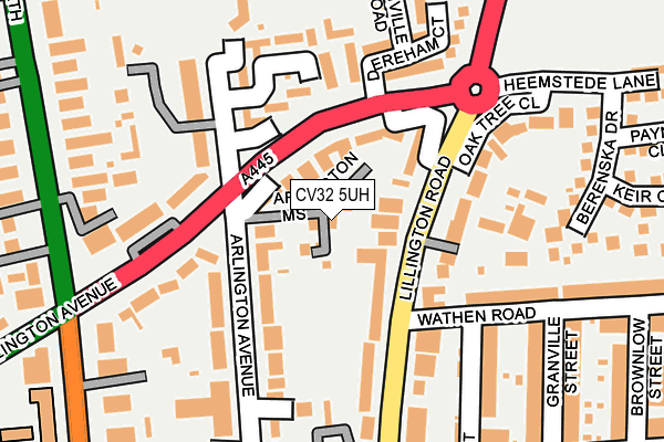 CV32 5UH map - OS OpenMap – Local (Ordnance Survey)