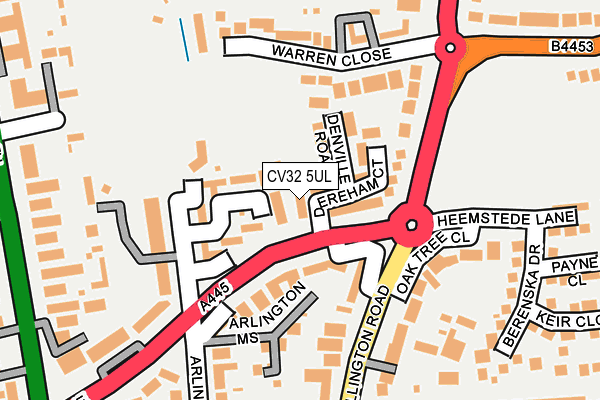 CV32 5UL map - OS OpenMap – Local (Ordnance Survey)