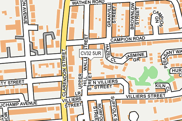 CV32 5UR map - OS OpenMap – Local (Ordnance Survey)