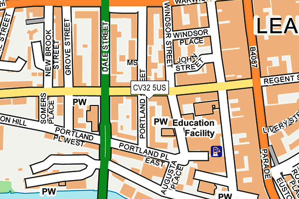 CV32 5US map - OS OpenMap – Local (Ordnance Survey)