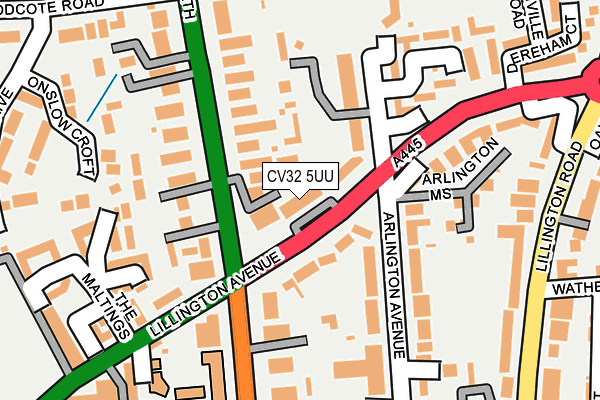 CV32 5UU map - OS OpenMap – Local (Ordnance Survey)