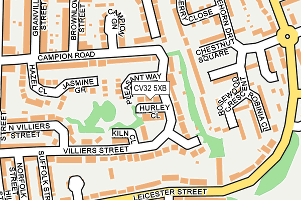 CV32 5XB map - OS OpenMap – Local (Ordnance Survey)