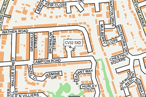 CV32 5XD map - OS OpenMap – Local (Ordnance Survey)