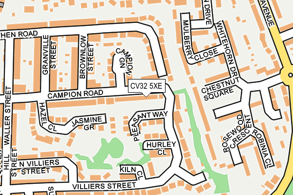 CV32 5XE map - OS OpenMap – Local (Ordnance Survey)