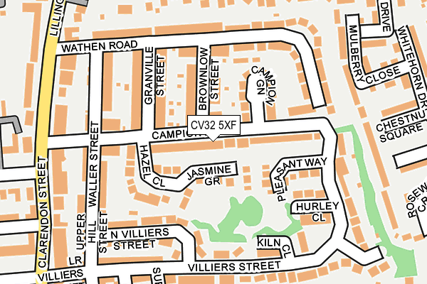 CV32 5XF map - OS OpenMap – Local (Ordnance Survey)