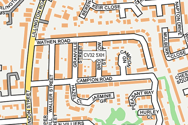 CV32 5XH map - OS OpenMap – Local (Ordnance Survey)