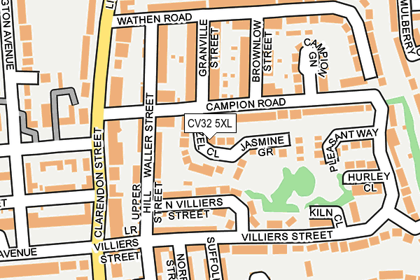 CV32 5XL map - OS OpenMap – Local (Ordnance Survey)
