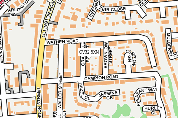 CV32 5XN map - OS OpenMap – Local (Ordnance Survey)