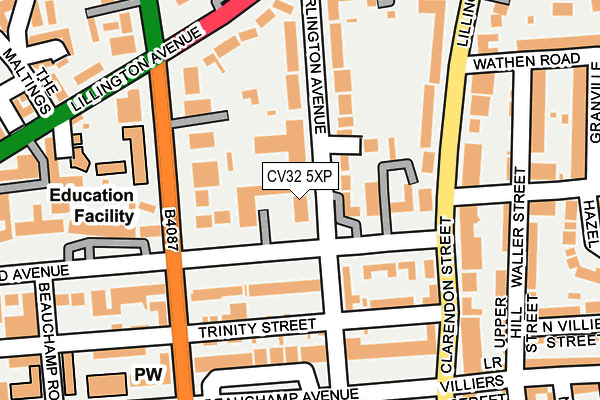 CV32 5XP map - OS OpenMap – Local (Ordnance Survey)