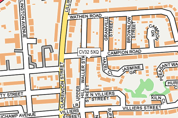 CV32 5XQ map - OS OpenMap – Local (Ordnance Survey)