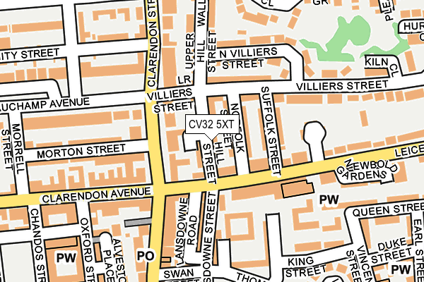 CV32 5XT map - OS OpenMap – Local (Ordnance Survey)