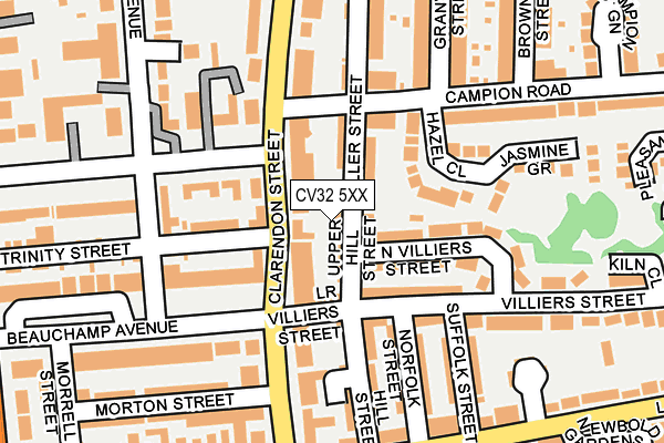 CV32 5XX map - OS OpenMap – Local (Ordnance Survey)