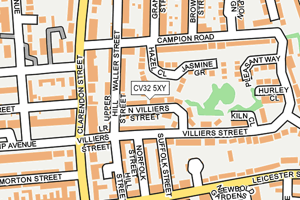 CV32 5XY map - OS OpenMap – Local (Ordnance Survey)