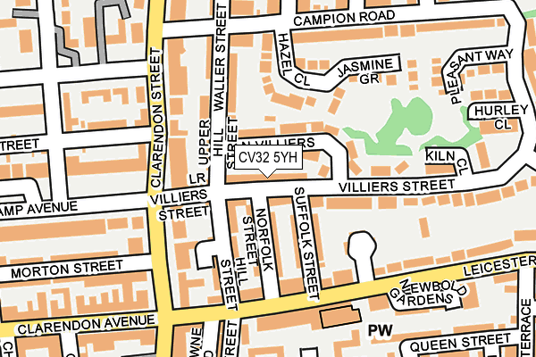 CV32 5YH map - OS OpenMap – Local (Ordnance Survey)