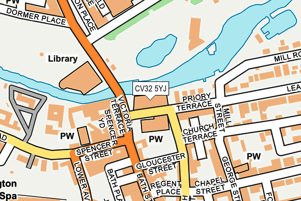 CV32 5YJ map - OS OpenMap – Local (Ordnance Survey)