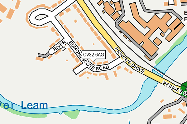 CV32 6AG map - OS OpenMap – Local (Ordnance Survey)