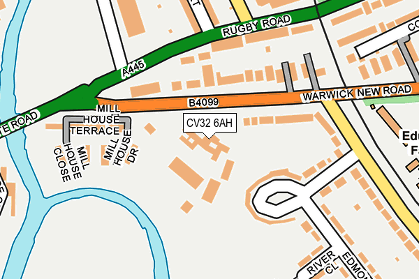 CV32 6AH map - OS OpenMap – Local (Ordnance Survey)