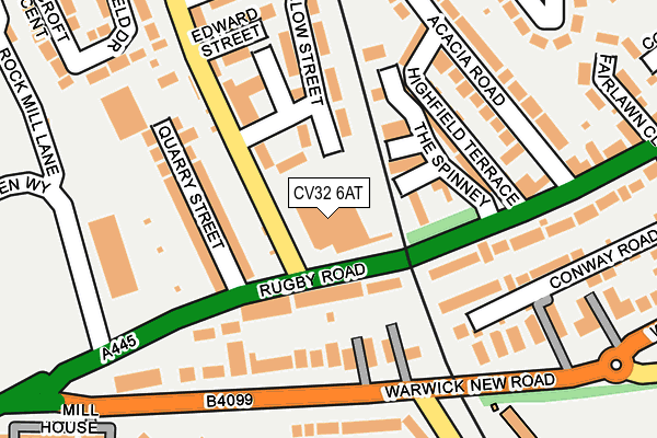 CV32 6AT map - OS OpenMap – Local (Ordnance Survey)