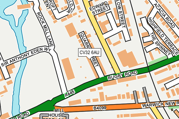 CV32 6AU map - OS OpenMap – Local (Ordnance Survey)