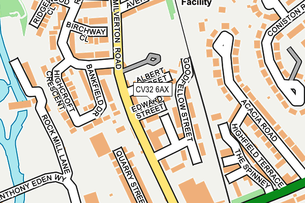 CV32 6AX map - OS OpenMap – Local (Ordnance Survey)
