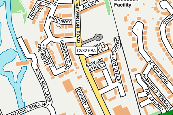 CV32 6BA map - OS OpenMap – Local (Ordnance Survey)