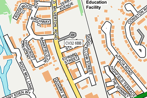 CV32 6BB map - OS OpenMap – Local (Ordnance Survey)