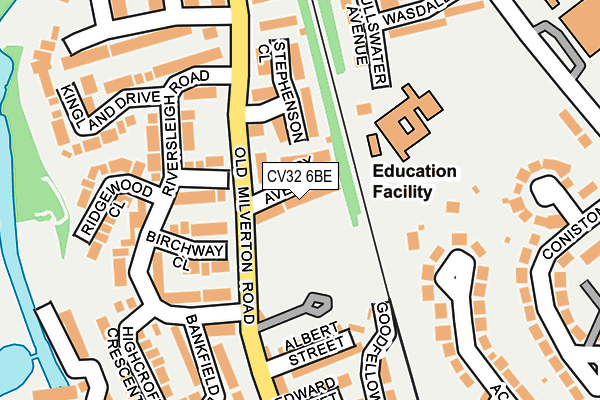 CV32 6BE map - OS OpenMap – Local (Ordnance Survey)