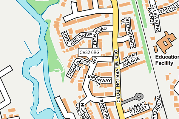 CV32 6BG map - OS OpenMap – Local (Ordnance Survey)